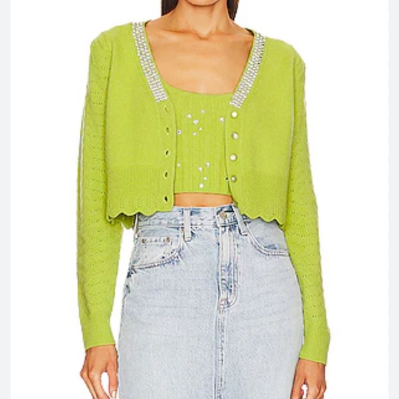 Brynner Crop Cardigan in Spring Leaf
LOVESHACKFANCY
Color: Spring Leaf - Picture 3 of 3